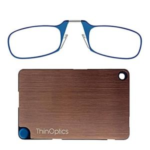 ThinOptics Stainless Steel Slim Wallet with Readers/Reading Glasses 2.0